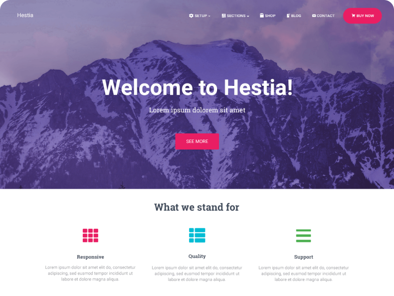 hestia free wordpress themes