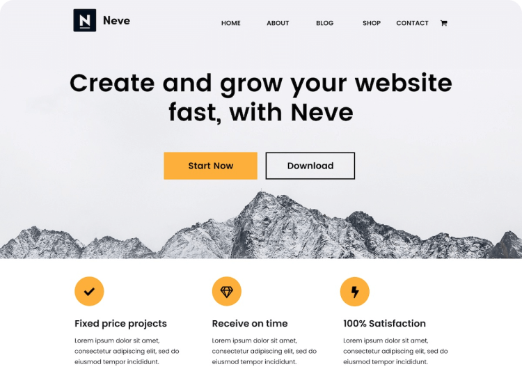 Neve - free WordPress Theme