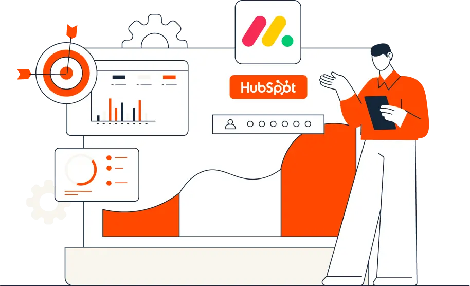 Monday CRM to HubSpot Migration Services Image
